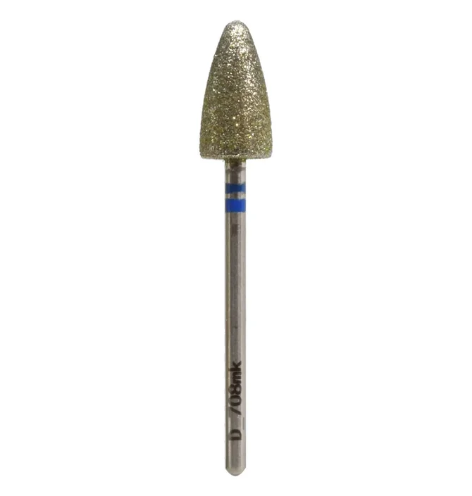 Diamond Nail Drill Bit Nisima, Cone D_708mK, 8 mm, blue
