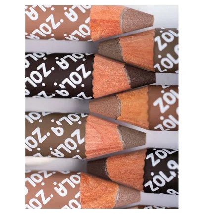 Пудровий олівець для брів ZOLA Powder Brow Pencil, Caramel