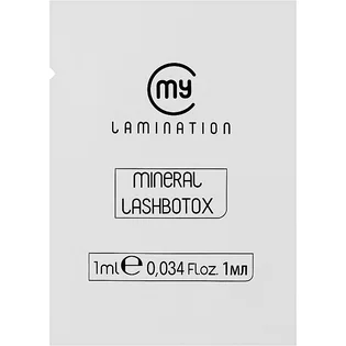 Мінеральний засіб для ламінування My Lamination Mineral Lashbotox, в саше, 1 мл