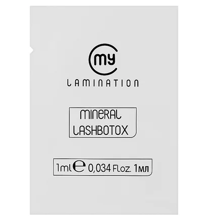 Мінеральний засіб для ламінування My Lamination Mineral Lashbotox, в саше, 1 мл