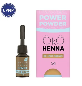 Henna Eyebrow OKO Lash&Brow Power Powder, #01 Light brown, 5 g
