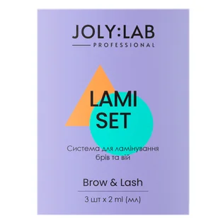 Система ламінування JolyLab для брів та вій, 3 кроки, 3*2 мл