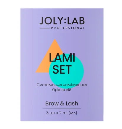 System do laminacji JolyLab do brwi i rzęs, 3 Kroki, 3*2 ml