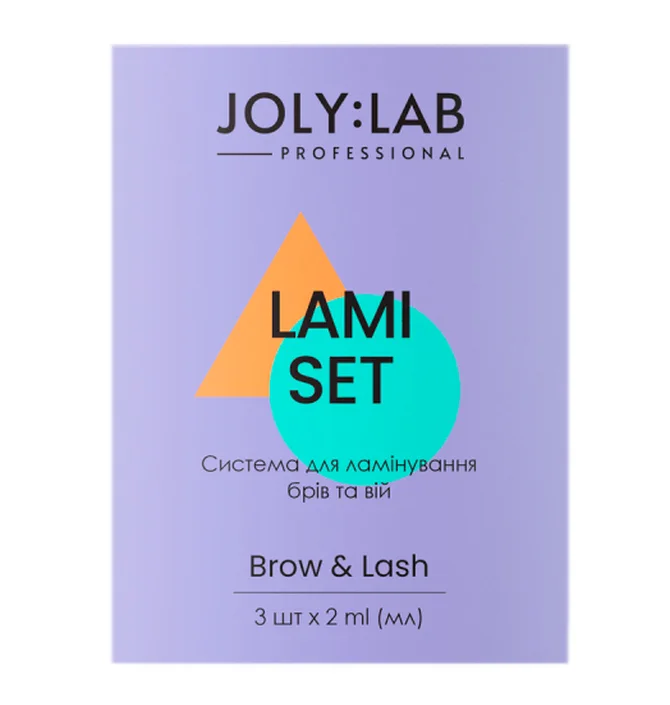 System do laminacji JolyLab do brwi i rzęs, 3 Kroki, 3*2 ml