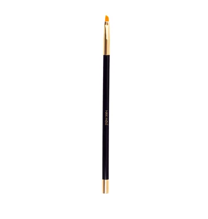Wąski płaski pędzel do farbowania brwi Nikk Mole Golden Black #13