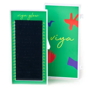 Ресницы Black Viya, изгиб C, толщина 0.10, длина 9 мм, 20 линий