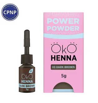 Hna do brwi OKO Lash&Brow Power Powder, #03 Dark Brown, 5 g