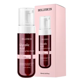 Відлущуюча пінка для обличчя HollySkin Glycolic Acid з гліколевою кислотою, 150 мл