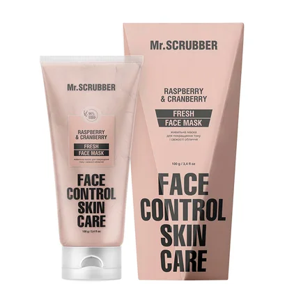 Odżywcza maska do twarzy Mr.Scrubber Fresh Face Control dla kolorytu i świeżości, 100 ml