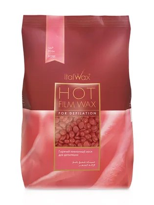 Гарячий гранульований віск Italwax, Rose Wine (Винна троянда), 1 кг