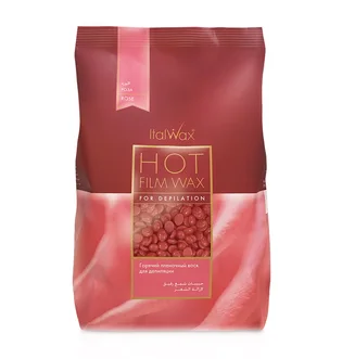 Гарячий гранульований віск Italwax, Rose Wine (Винна троянда), 1 кг