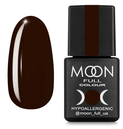 Гель-лак Moon Full Fashion color #236, темний шоколад, 8 мл