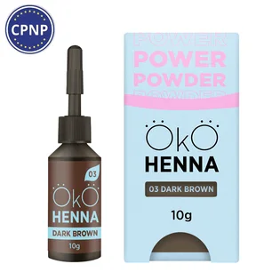 Хна для брів OKO Lash&Brow Power Powder, #03 Dark Brown, 10 г