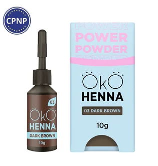 Хна для брів OKO Lash&Brow Power Powder, #03 Dark Brown, 10 г