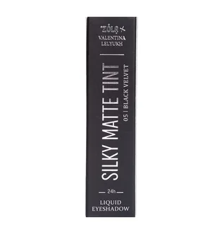 Рідкі тіні для повік ZOLA x Valentina Lelyukh Silky Matte Tint, Black Velvet #05