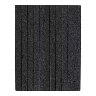 Абразивная пилка с клейкой стороной, для прямоугольной основы, 180×25 мм, 240 грит, черная, 50 шт