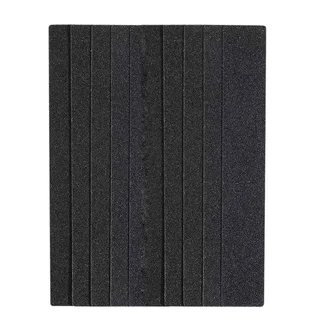 Adhesive Abrasive Nail File Refill, for rectangular base, 180×25 mm, 240 grit, black, 50 pcs