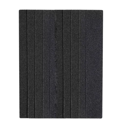 Adhesive Abrasive Nail File Refill, for rectangular base, 180×25 mm, 240 grit, black, 50 pcs