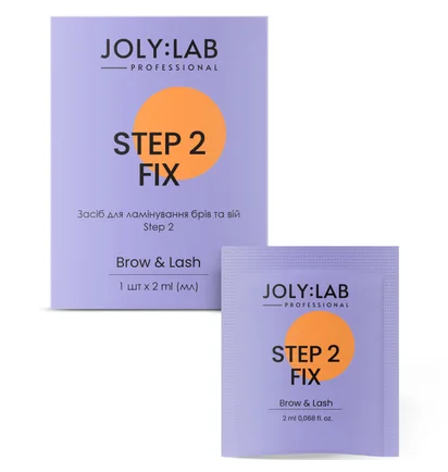 Средство для ламинирования бровей и ресниц JolyLab, Step 2, 2 мл