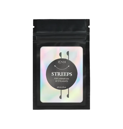 Стрипси для ламінування вій Lendi Streeps for lamination of eyelashes, чорні