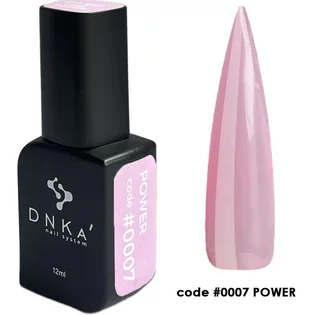 Низькотемпературний гель для нарощування нігтів DNKa' Pro Gel #0007 Power, неоново-рожевий, 15 мл
