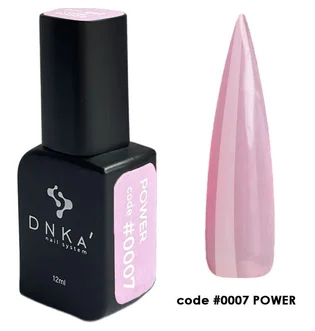 Низькотемпературний гель для нарощування нігтів DNKa' Pro Gel #0007 Power, неоново-рожевий, 15 мл