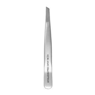 Пінцет для брів Staleks Expert 10 Type 3, з широкими скошеними кромками