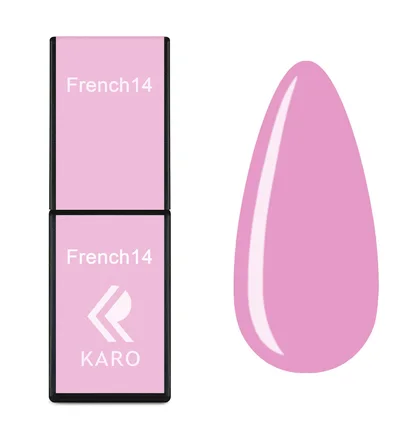 Kolorowy lakier hybrydowy Karo French #014, 8 ml