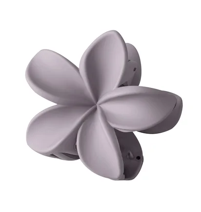 Hair Claw Flower, grey