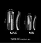 Набір верхніх форм для нарощування нігтів Adore Professional Dual Nail Forms Type 2 Medium Arc, 120 шт
