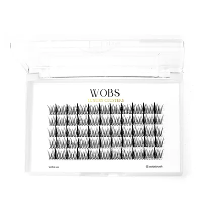 False Cluster Lashes WoBs Fairy Lashes 20D, thickness 0.07, length 10 mm, 200 pcs