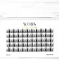 False Cluster Lashes WoBs Fairy Lashes 20D, thickness 0.07, length 10 mm, 200 pcs