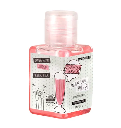 Hand Sanitizer Mr.Scrubber, Strawberry Milkshake, 30 ml
