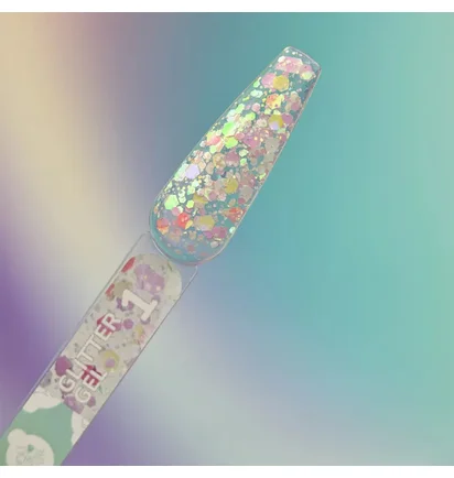 Блискітки для нігтів YouAreCute Glitter Gel, #1, 5г