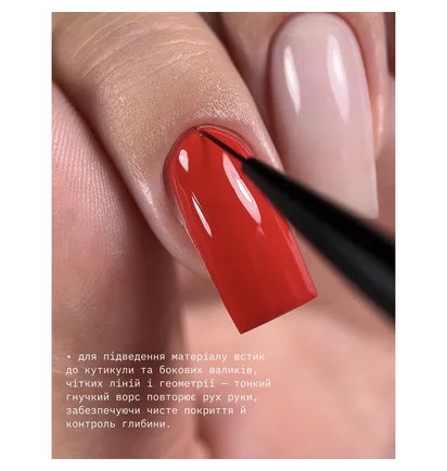 Пензлик для манікюру Biblioteka Liner, 8 мм