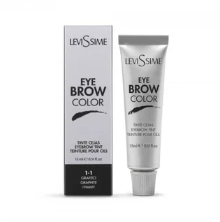 Фарба для брів LeviSsime Eye Brow Color, Graphite #1.1, 15 мл