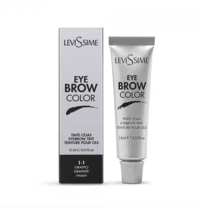 Фарба для брів LeviSsime Eye Brow Color, Graphite #1.1, 15 мл