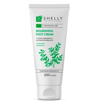 Nourishing Foot Cream Shelly, with macadamia oil and eucalyptus extract, 200 ml