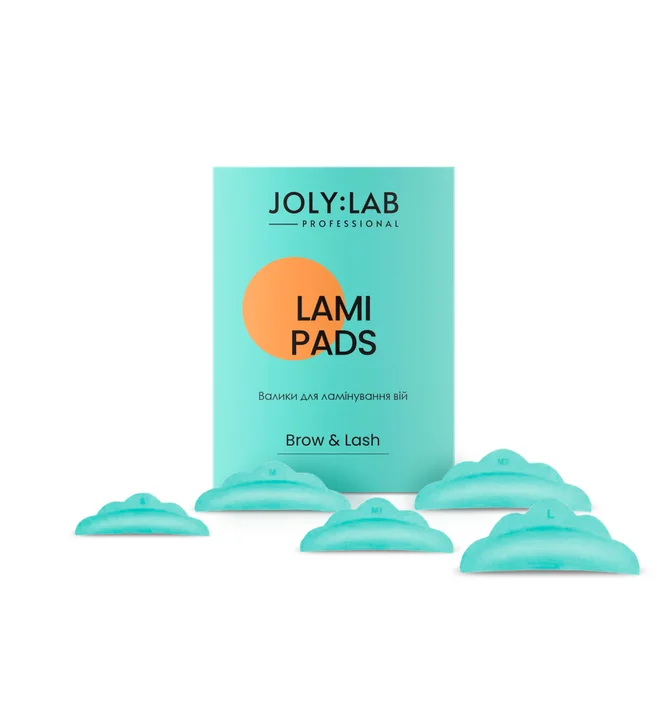 Lamination Curlers Set JolyLab Lami Pads, sizes S/M/M1/M2/L, 5 pairs