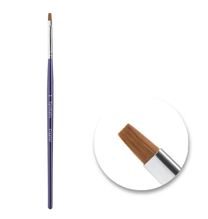 Тонкий прямий пензлик Creator Synthetic #1