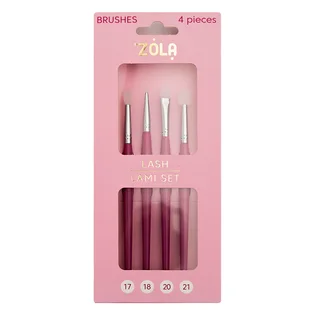 Набір пензлів для ламінування ZOLA Lash Lami Set #17, 18, 20, 21