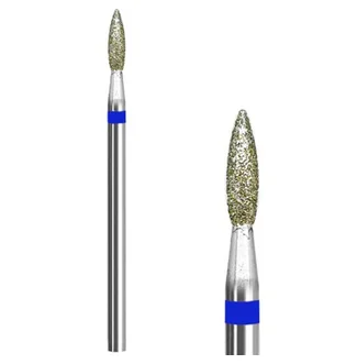 Алмазна насадка Mart, Полум'я, Blue, 2.3×8 мм