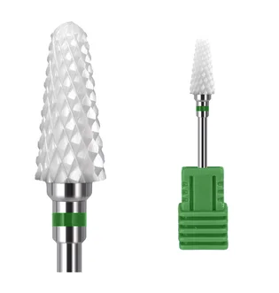 Ceramic Drill Bit Kraken Nails, rounded cone, with green notch