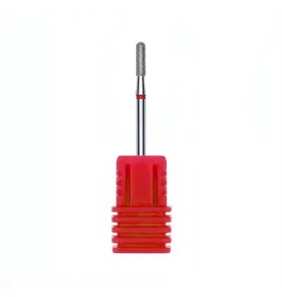 Diamond Drill Bit, Rounded Cylinder, 3 mm, red