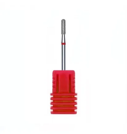 Diamond Drill Bit, Rounded Cylinder, 3 mm, red