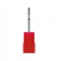 Diamond Drill Bit, Rounded Cylinder, 3 mm, red
