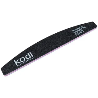 Пилка Kodi Professional для нігтів півмісяць чорна, 80/80, #33, 1 шт