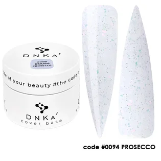 Камуфлююча база для нігтів DNKa' Cover Rubber Base French #0094 Prosecco, банка, 30 мл