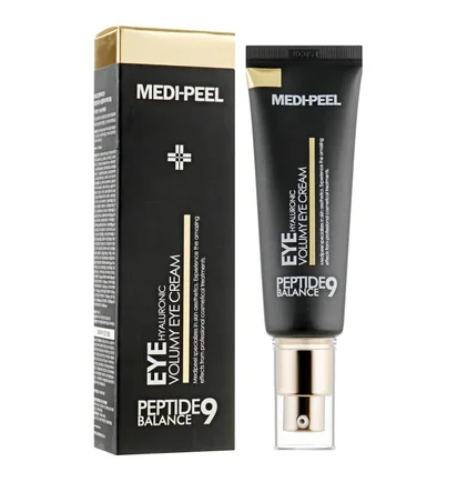 Омолоджуючий крем для повік Mediapeel+ Peptide 9 Hyaluronic Volumy Eye Cream з пептидами, 40 мл