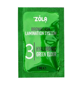 Засіб для ламінування ZOLA Color Lab #3 Hyaluronic Green Elixir, саше, 1 мл